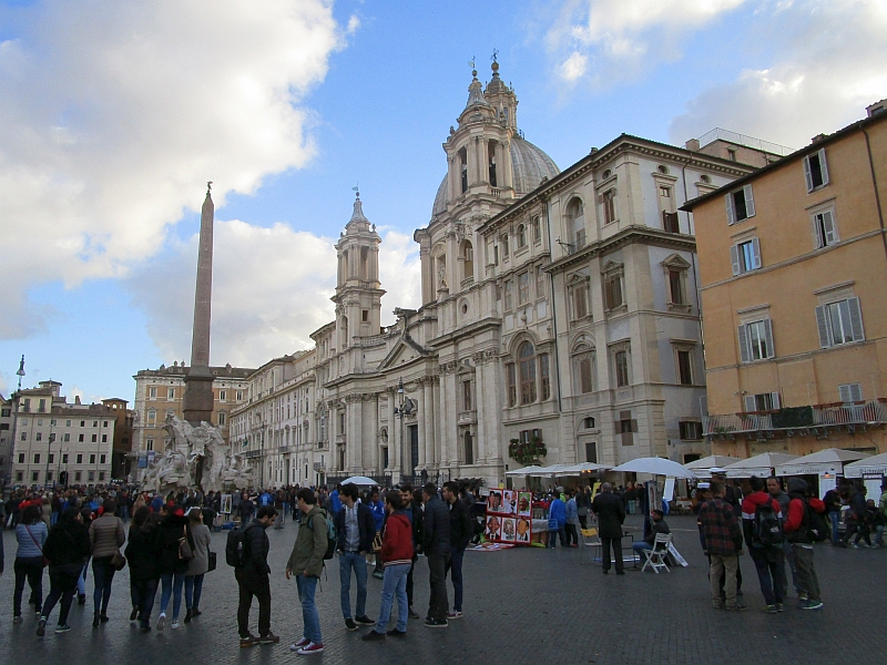 Piazza Navona mit der Kirche Sant'Agnese in Agone