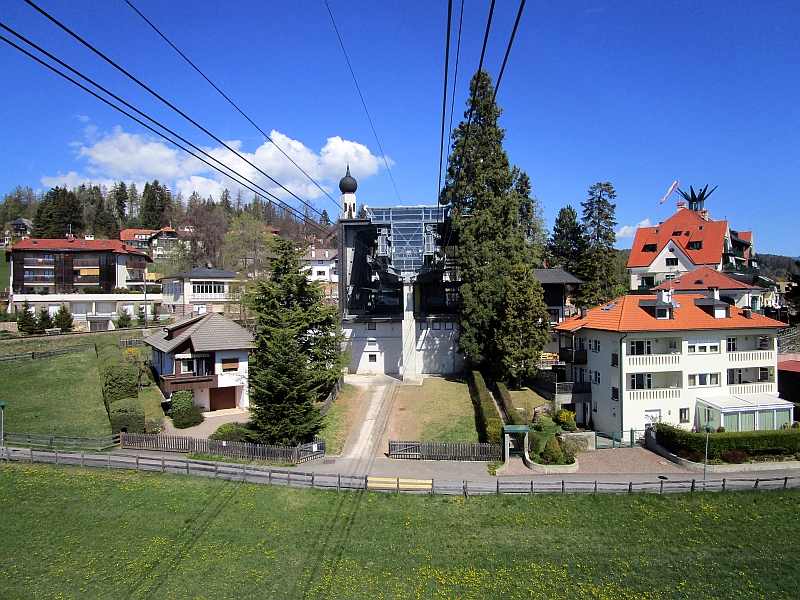 Bergstation der Rittner Seilbahn in Oberbozen