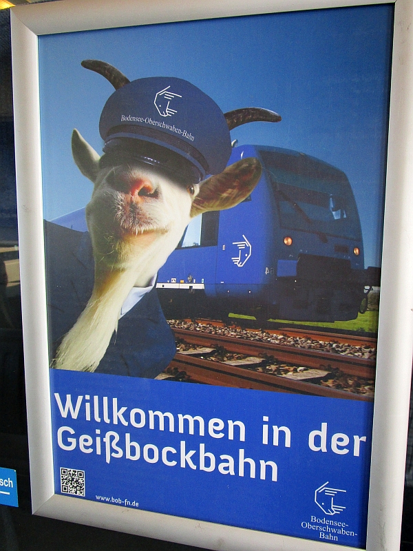 Werbeplakat der Geißbockbahn