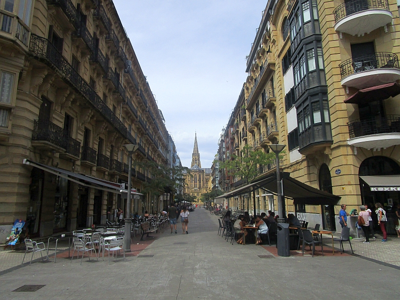 Fußweg zur Kathedrale von Donostia-San Sebastián