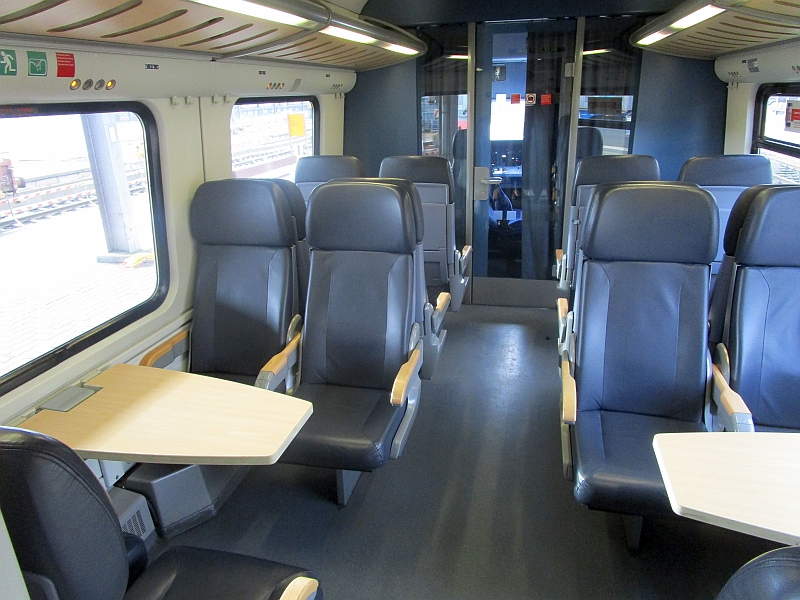 Innenbild Erste Klasse im Triebwagen der Baureihe 612