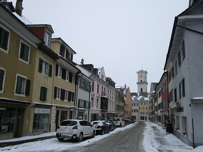 Altstadt mit Turm der Kirche Saint-Marcel