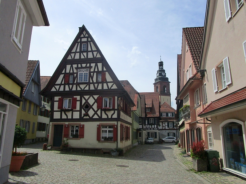 Altstadt von Haslach mit dem Turm der Kirche St. Arbogast