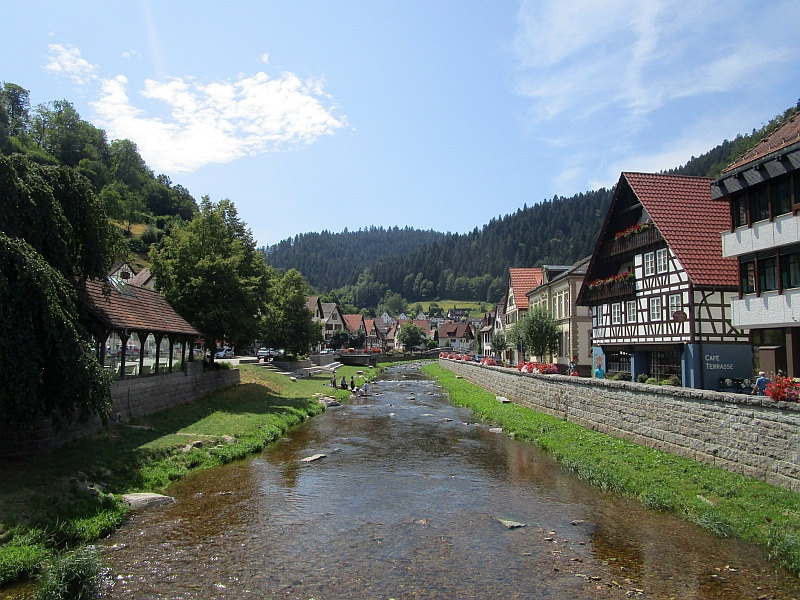 Fluss Schiltach in Schiltach