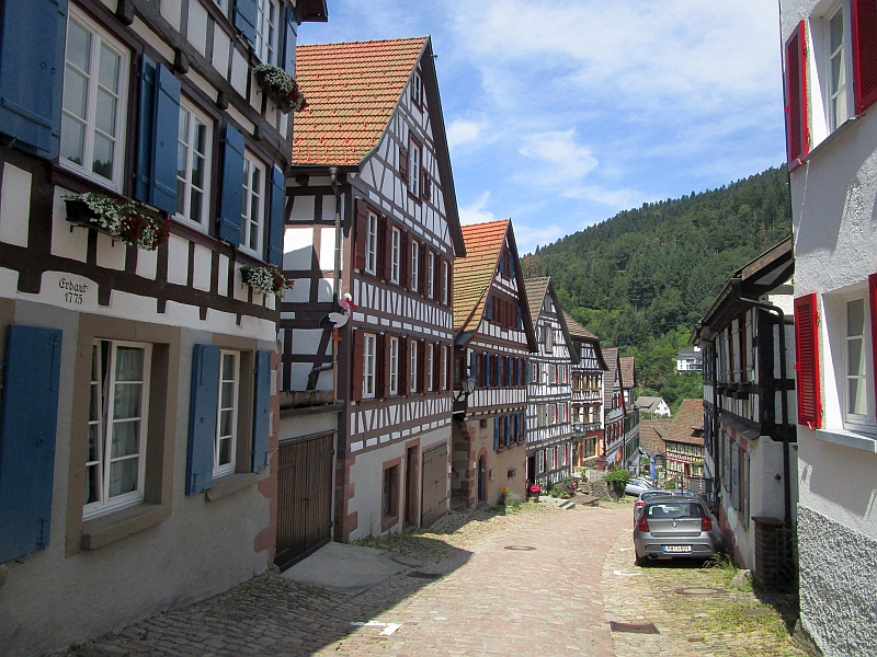 Fachwerkhäuser in der Schlossbergstraße Schiltach