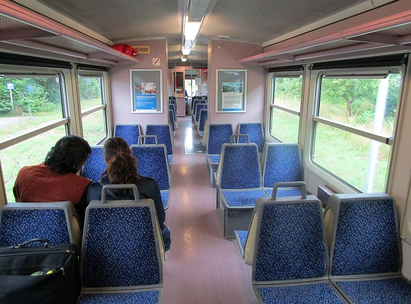 Innenbild Dieseltriebwagen der Citybahn Waidhofen