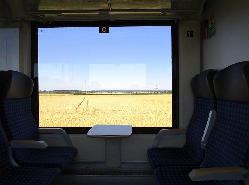 Blick aus dem Zugfenster zwischen Euskirchen und Bonn