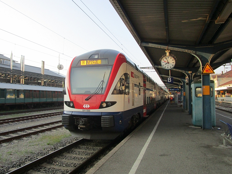 Regio-Dosto der SBB als InterRegio von Konstanz nach Zürich
