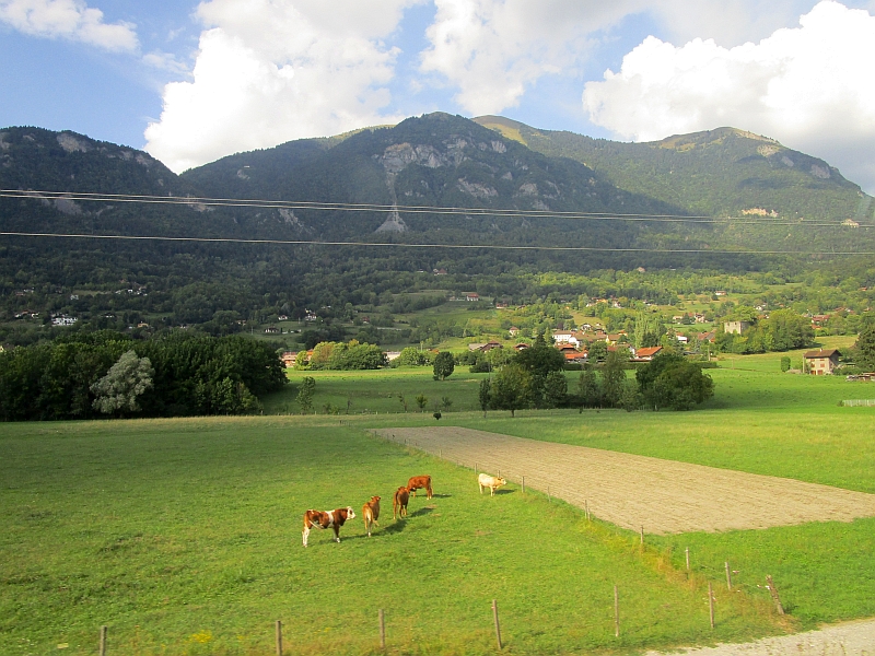 Fahrt durch das Tal der Arve nach Saint-Gervais-les-Bains
