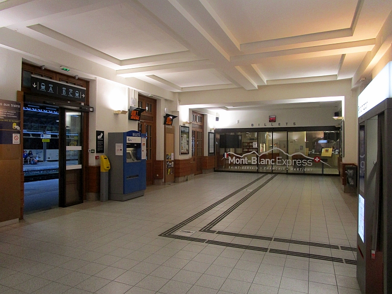 Empfangshalle Bahnhof Chamonix-Mont-Blanc
