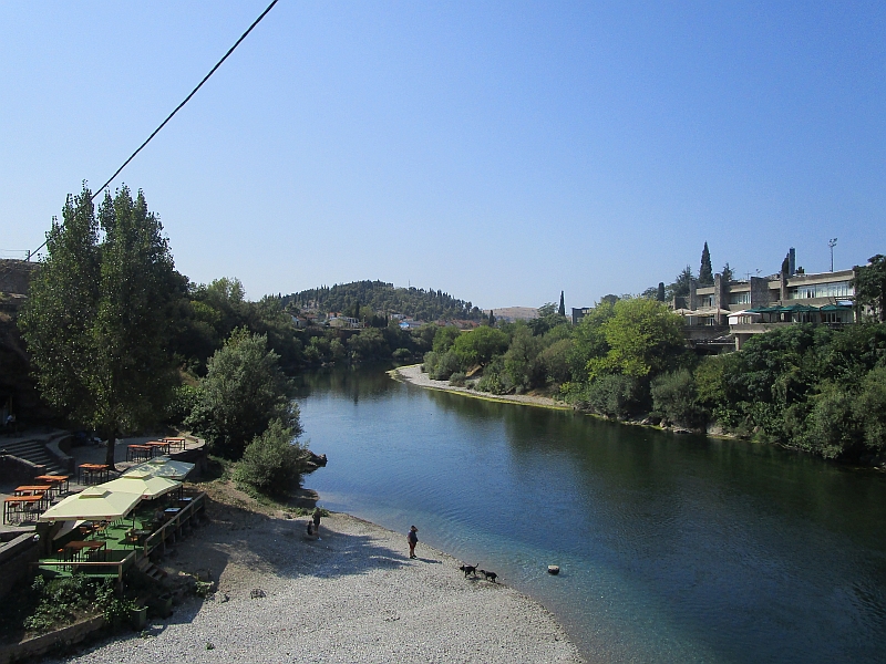 Fluss Morača in Podgorica