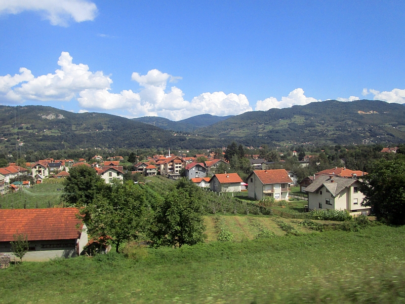 Blick auf den Ort Kovačevac