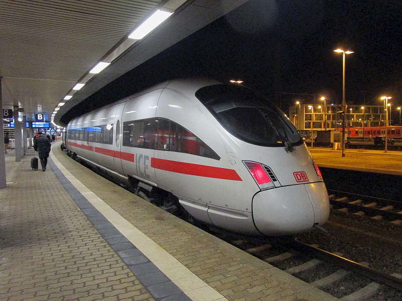 ICE T nach der Ankunft in Saarbrücken