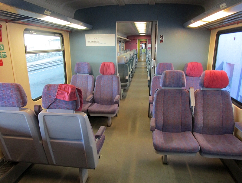 Innenbild Dieseltriebzug der Baureihe 628