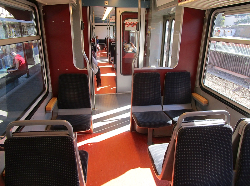 Innenbild Triebzug der Waldenburgerbahn
