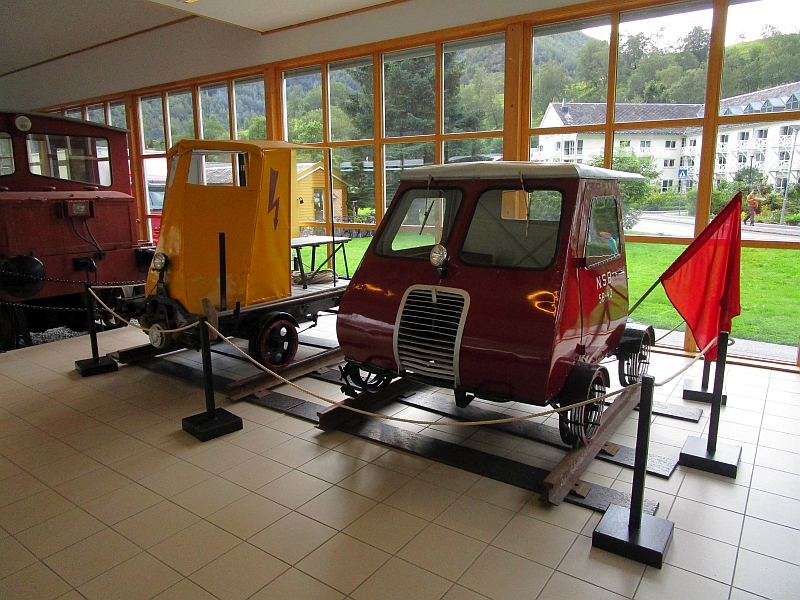 Motordraisinen der NSB im Flåmsbana Museet