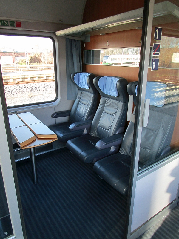 Abteilwagen 1. Klasse im Intercity