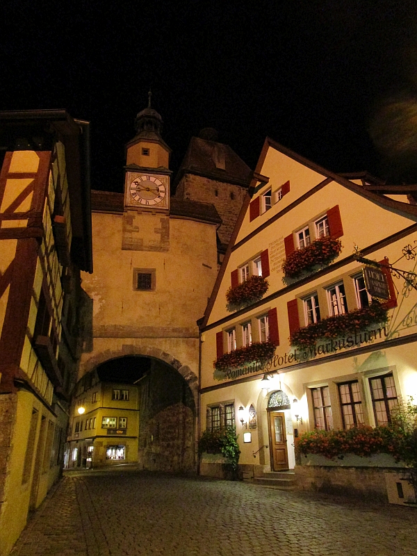 Markusturm und Röderbogen in Rothenburg ob der Tauber