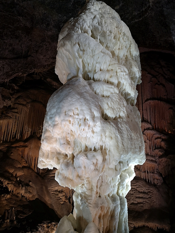 Stalagmit 'Brilliant' in der Höhle von Postojna