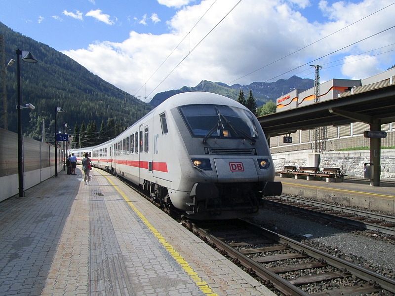 Einfahrt des Eurocity 'Wörthersee' in den Bahnhof Bad Gastein