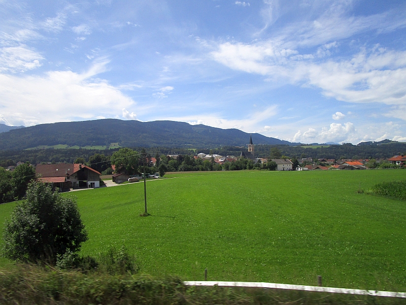 Fahrt durch den Chiemgau