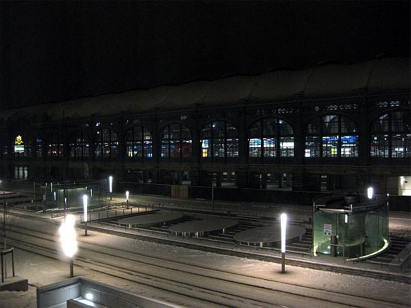 Blick auf den Hauptbahnhof von Dresden