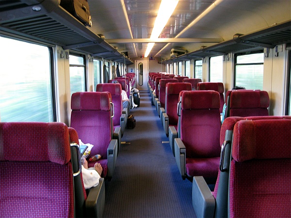 1.Klasse im SBB-EC München-Zürich