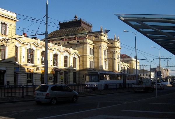 Bahnhof von České; Budějovice (Budweis)