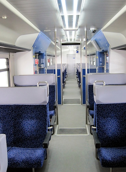 Innenraum des NPZ der Montafonerbahn
