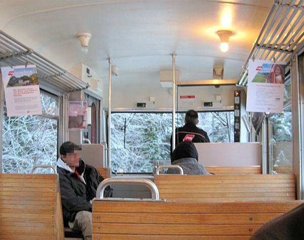 Talfahrt in der RhW-Bahn nach Rheineck