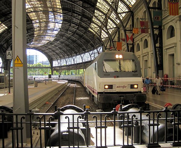Nachtzug in Barcelona Estació de França