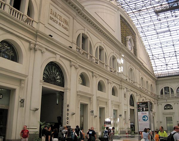 Barcelona Bahnhof Estació de França