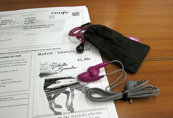 Kopfhörer der Renfe