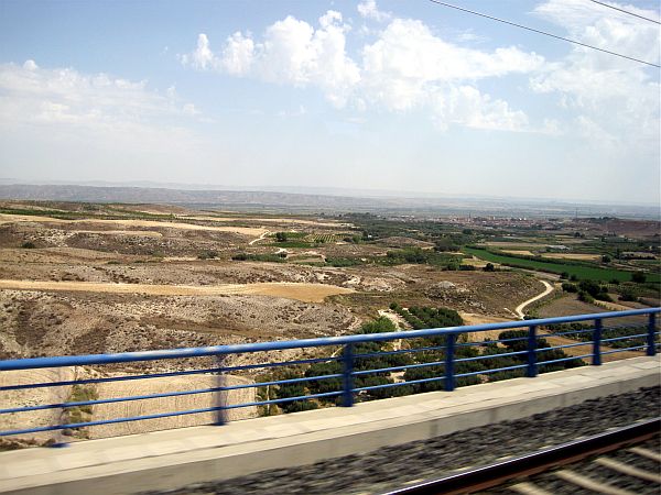 Fahrt zwischen Saragossa und Barcelona