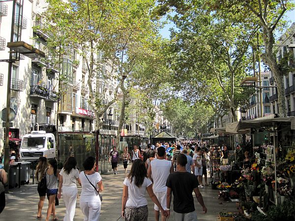 Flaniermeile Rambla Barcelona
