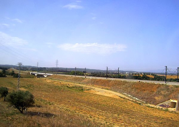 Schnellfahrstrecke bei Figueres