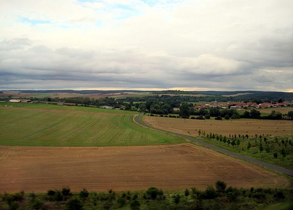 Fahrt zwischen Paris und Elsass
