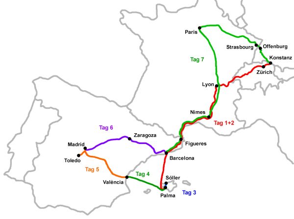 Reiseroute