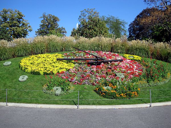 Blumenuhr (l'Horloge Fleurie) in Genf