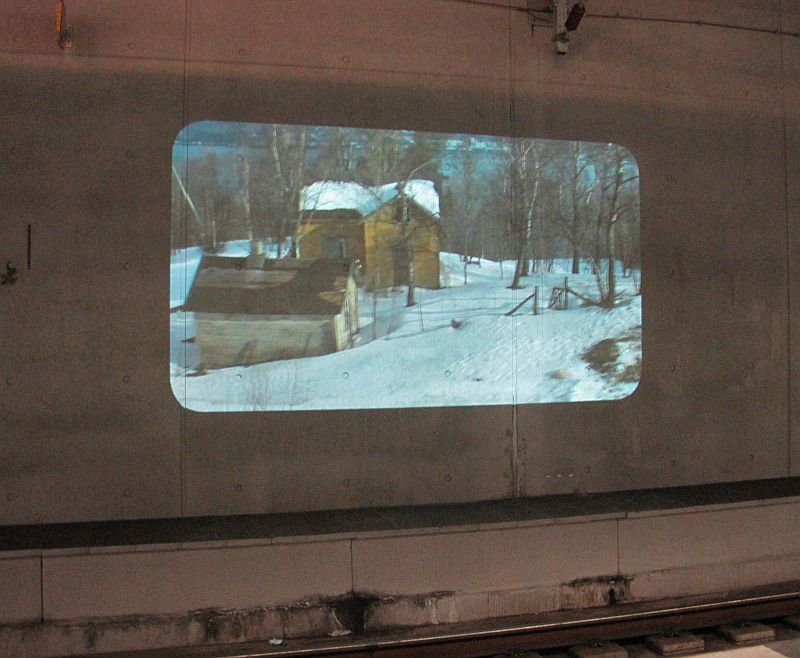 Film an den unterirdischen Durchgangsgleisen in Malmö