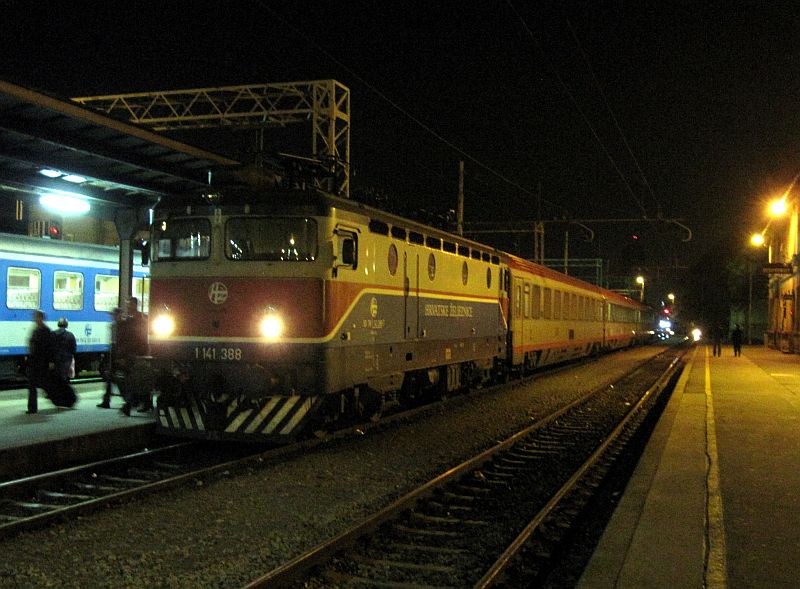 Eurocity aus Frankfurt in Zagreb