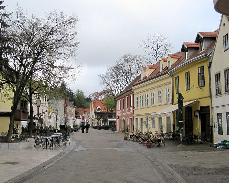 Café- und Restaurantmeile Tkalčićeva in Zagreb