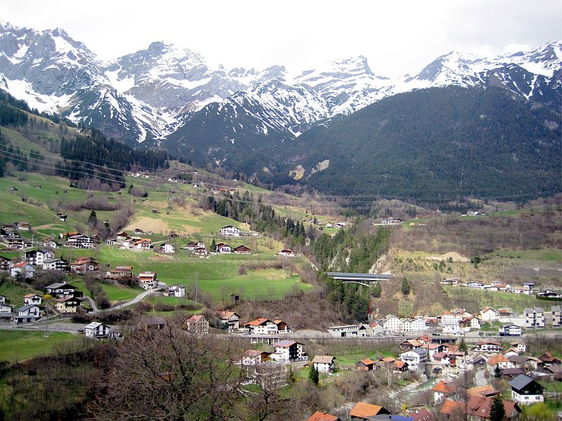 Fahrt auf der Arlbergbahn