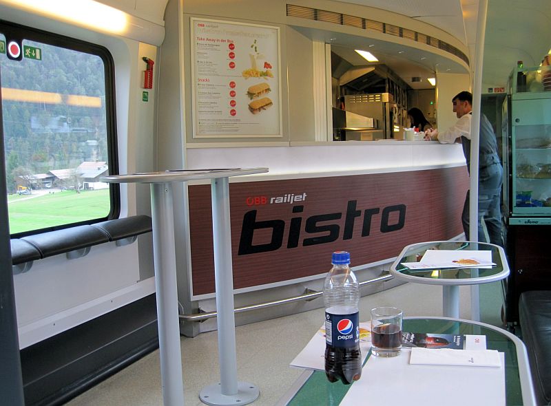 Bistro im Railjet