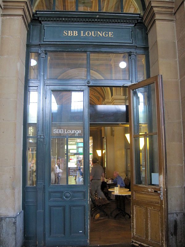 Zugang zur SBB-Lounge im Hauptbahnhof Zürich