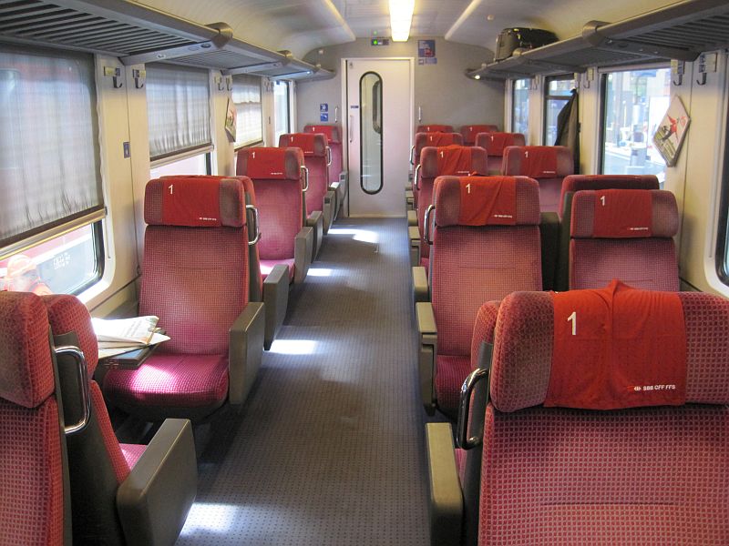 1. Klasse im SBB-Wagen im EC 'Iris'