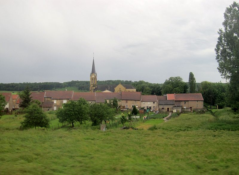 Zugfahrt durch das Elsass