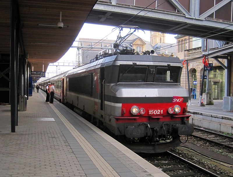 EC 'Iris' nach der Ankunft in Luxemburg