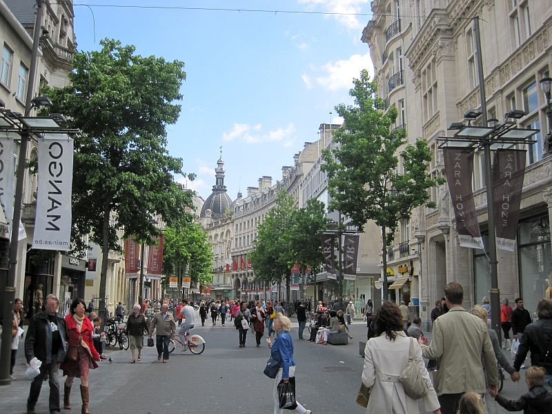 Fußgängerzone Meir in Antwerpen
