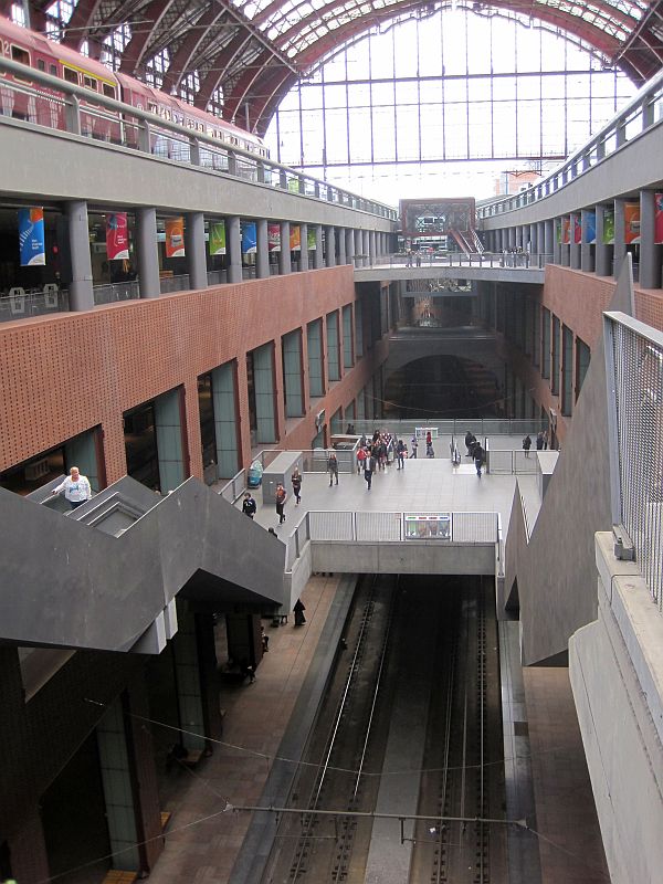Blick auf die Tiefebenen Antwerpen Central